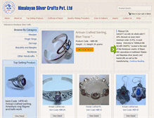 Tablet Screenshot of himalayansilvercrafts.com